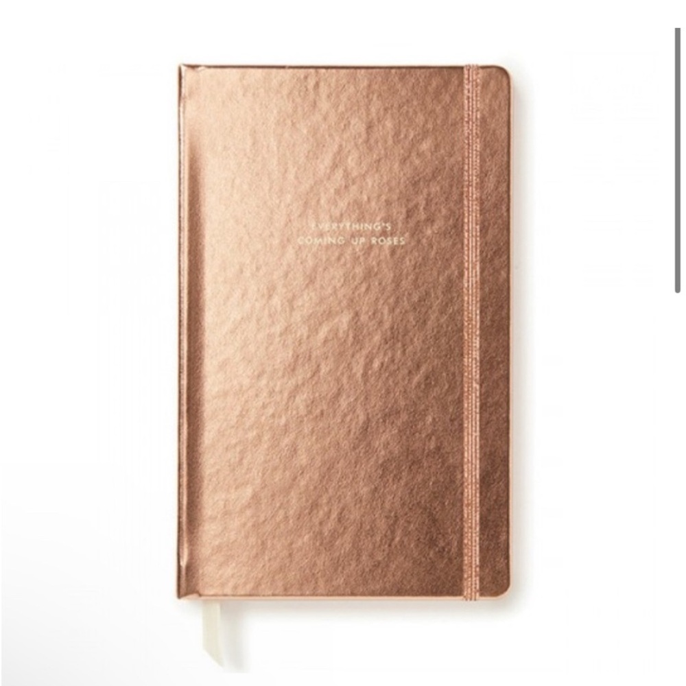 Kate Spade Everything’s Coming Up Roses Notebook Rose Gold NWT